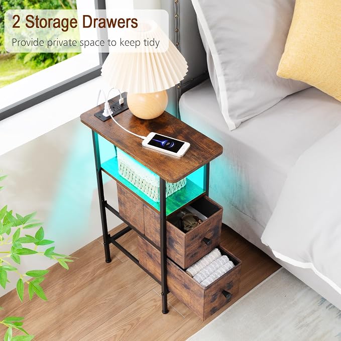 LOAKEKEL Narrow Nightstand - Image 7