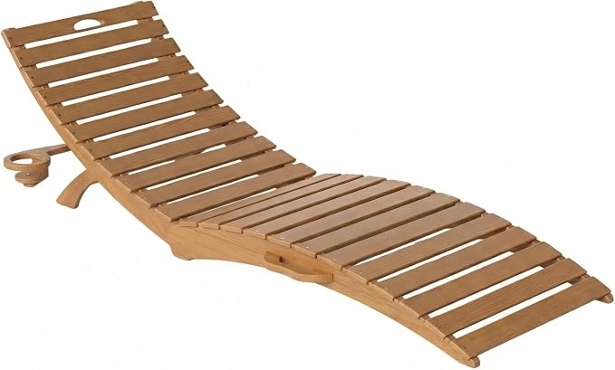 Folding HDPE Outdoor Chaise Lounge by YourPerfectOutdoorEscape