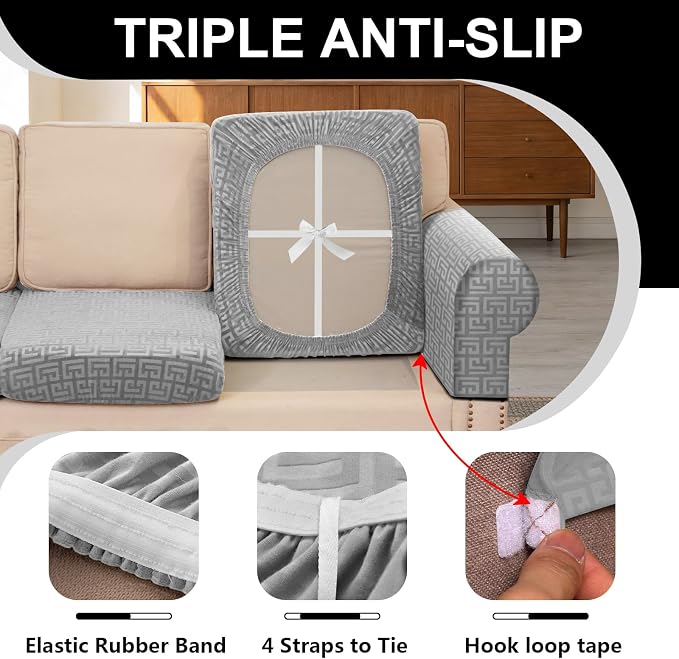 UNBBRRL Stretch Couch Backrest Cushion Cover - Image 3