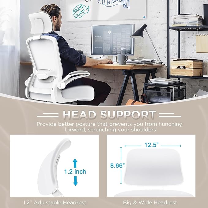 Mimoglad Office Chair, High Back Ergonomic Desk Chair - Image 2