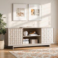 COLAMY TV Stand with Two Doors, Entertainment Center 59" with Adjustable by COLAMYHOME