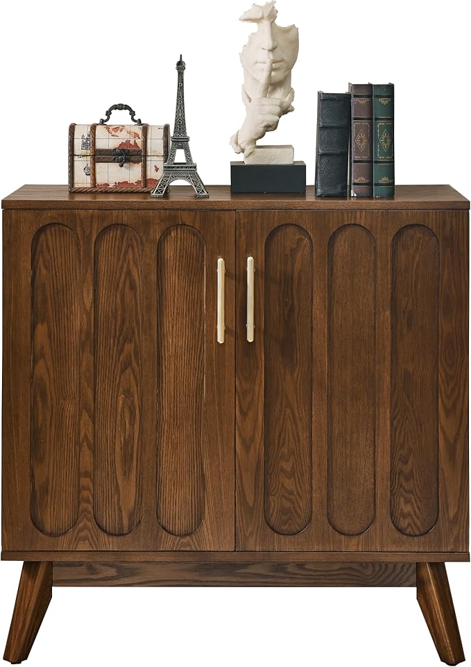 LKTART Sideboard Buffet, Mid Century Modern Storage Cabinet by LKTART