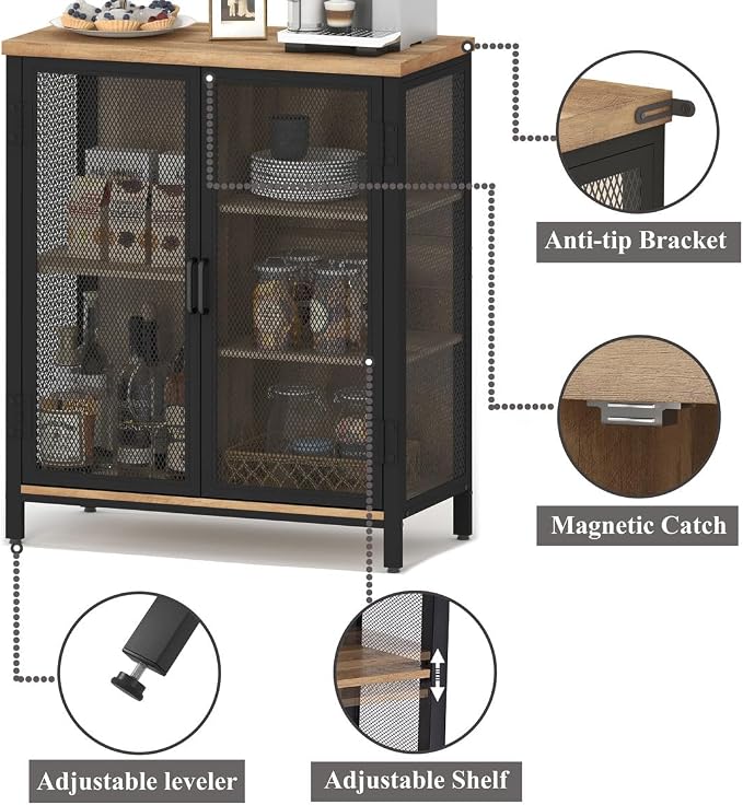 BON AUGURE Coffee Bar Cabinet - Image 4