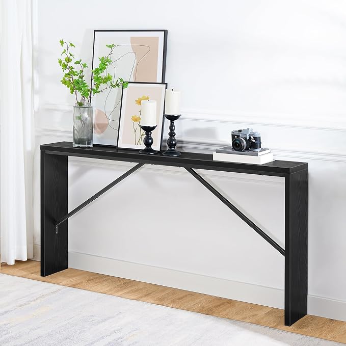 MAHANCRIS Console Table, 62.2" Long Sofa Table Behind Couch, Narrow Entryway - Image 7