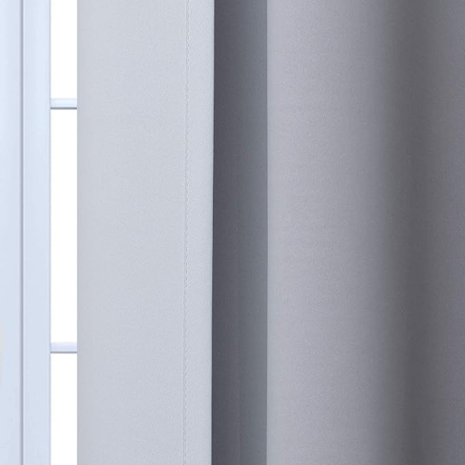 Yakamok Light Blocking Ombre Curtains, Room Darkening Grommet Window Drapes - Image 7