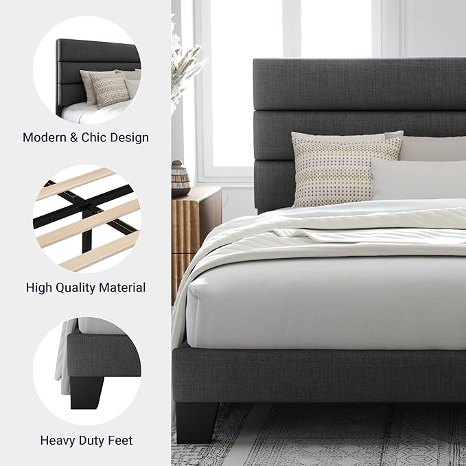 Allewie Queen Size Platform Bed Frame - Image 6