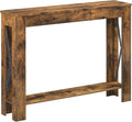YATINEY Farmhouse Console Table, 39.4'' Small Narrow Entryway Table, Wood Couch by Yatiney