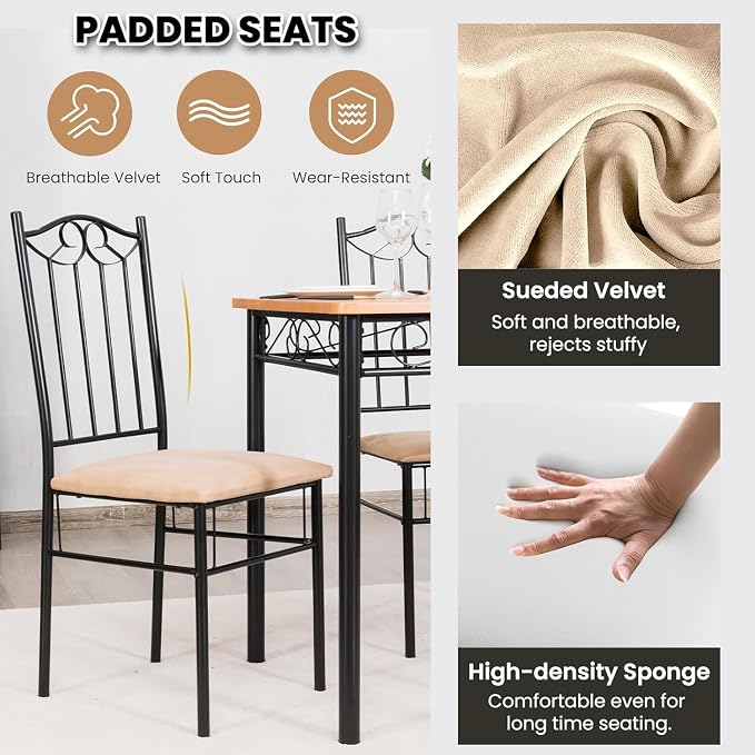 NAFORT 5-Piece Vintage Rectangular Table Set - Image 4