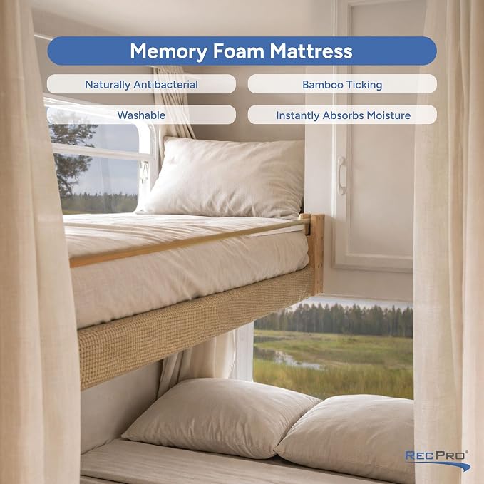 RecPro RV Bunk Bed Mattress Memory Foam Mattress 6" Gel Infused w/Bamboo - Image 7