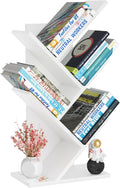 SHEEPAM 5 Tier Tree Book Shelf, Small Desktop Bookshelf by SHEEPAM