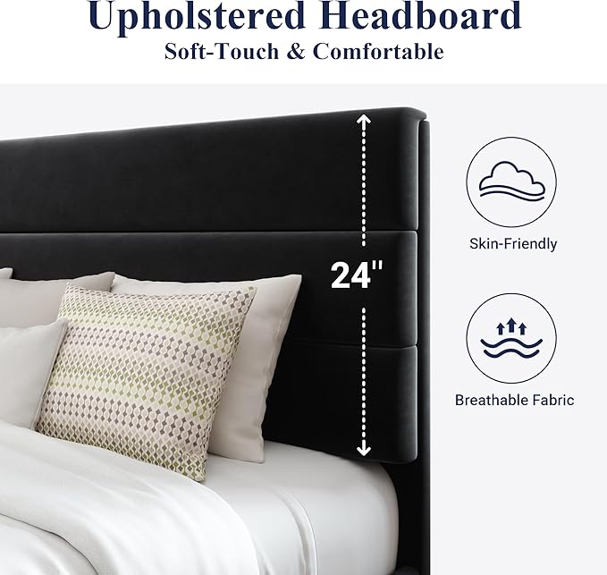 Allewie King Size Platform Bed Frame - Image 4