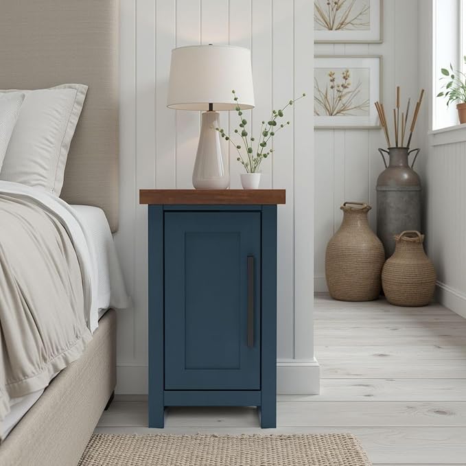 Bridgevine Home Nantucket Modern Farmhouse Chairside Table, 14 Inches, Fully - Image 3