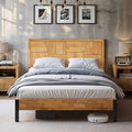 Bme Trapeze Queen Bed Frame – Modern Solid Wood Bed by Bme
