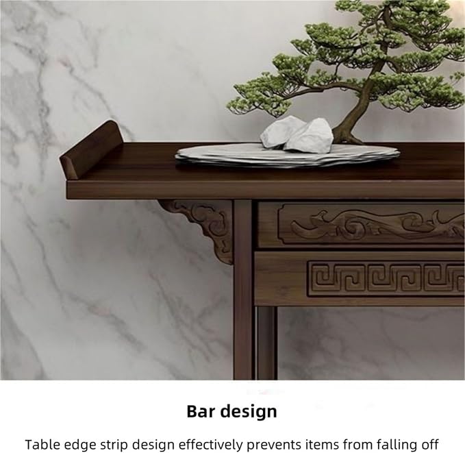Asian Console Table for Entryway, Hallway or Living Room, Narrow Long Sofa Table - Image 4