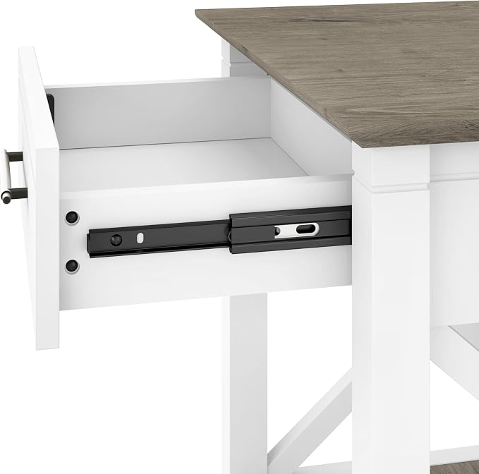 Bush Home End Table with Drawer, Nightstand with Storage, Living Room and - Image 4