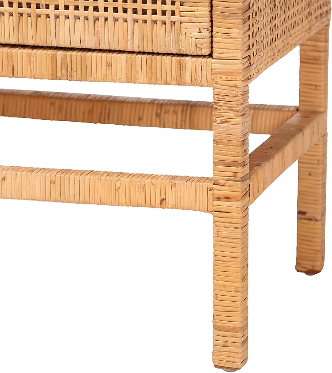 Bali & pari Vivan Natural Rattan Storage Cabinet - Image 8