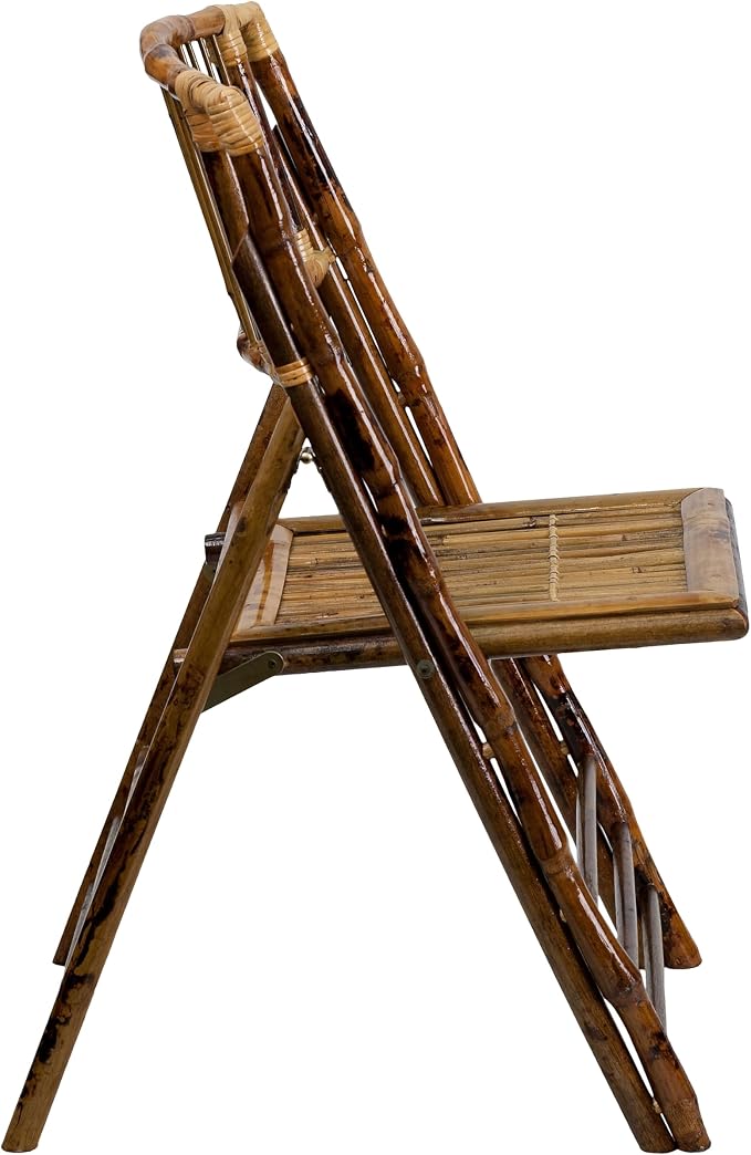 Flash Furniture Folding Bohemian Bamboo Chairs - Image 7