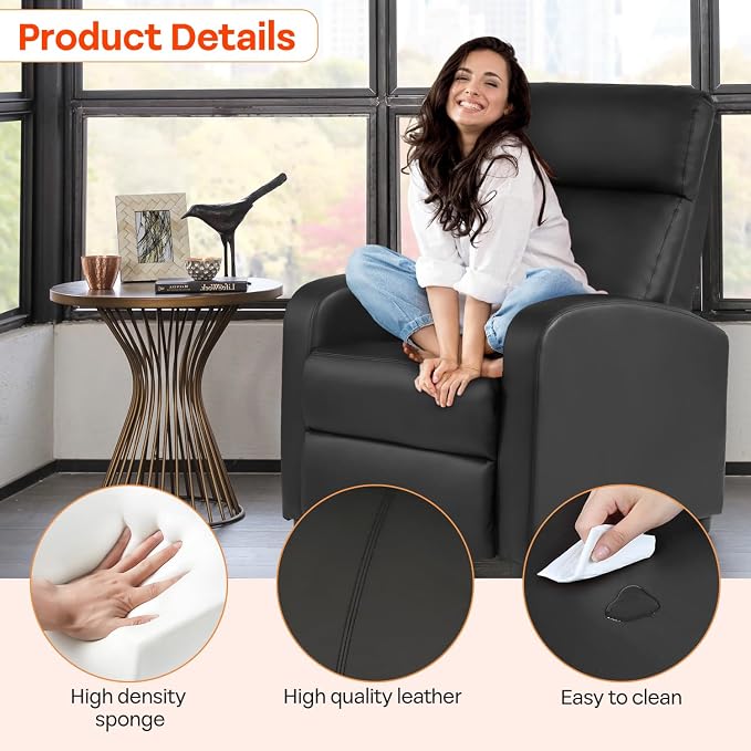FDW Recliner Sofa Massage Chair Home Theater Seating - Image 7