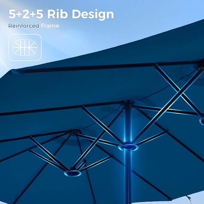 SUPERJARE 13FT Outdoor Patio Umbrella - Image 7