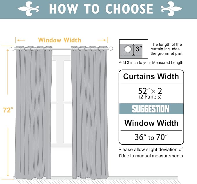 ChrisDowa 100% Blackout Curtains 72 inch Long - Image 6