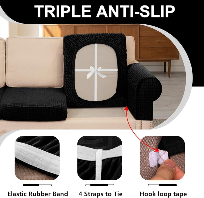 UNBBRRL Stretch Couch Armrest Covers - Image 3