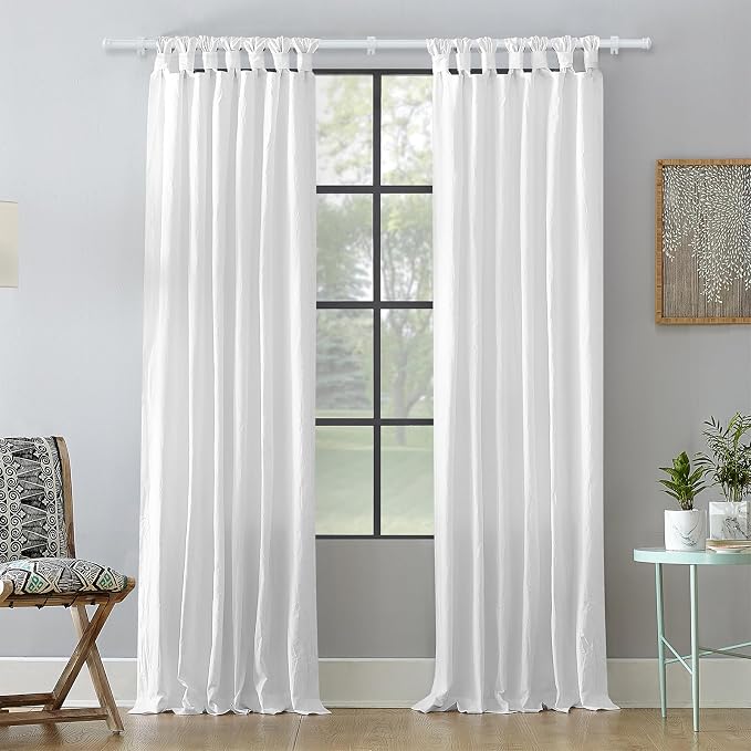 Curtain Rods 2 Pack 5/8 inch White Curtain Rods - Image 7