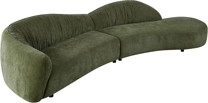 145.67 Large'' Curved Sofa Couch - Image 9