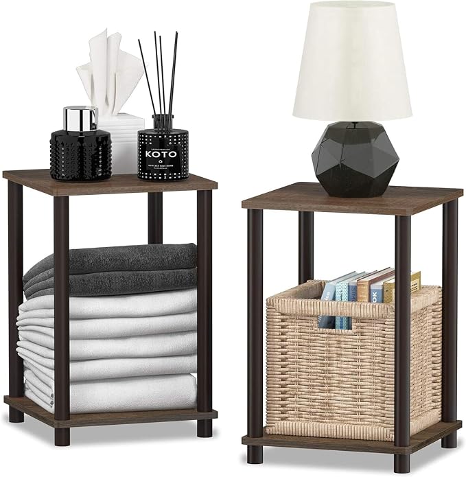 HomeStock Side End Table Set of 2 - Image 4
