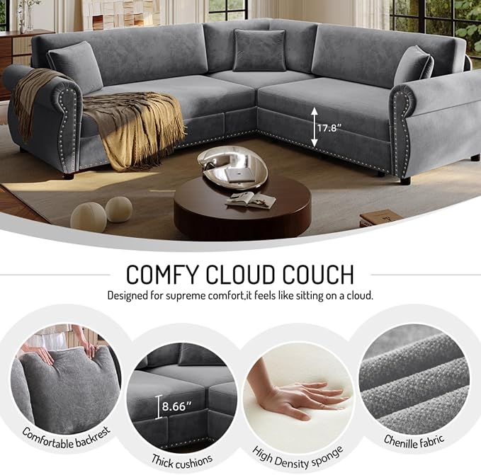 88.2" Sectional Sleeper Sofa - Image 7