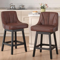 YaFiti Swivel Bar Stools Set of 2, 26 Inch Counter Height Bar Stools by YaFiti