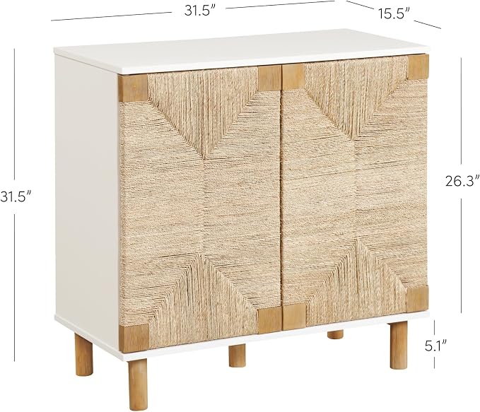 Nathan James Beacon Accent Natural Sideboard Storage Cabinet TV Stand - Image 2