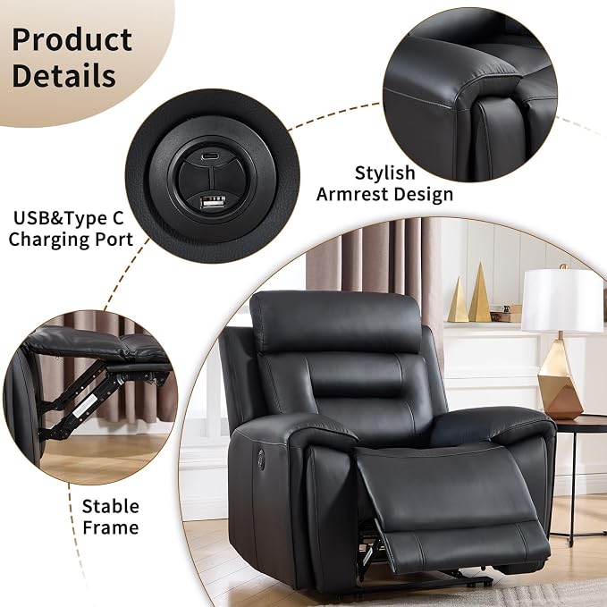 ANJ Power Reclining Loveseat Sofa - Image 3