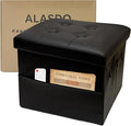 ALASDO Storage Ottoman Footrest Stool Small Ottoman by ALASDO
