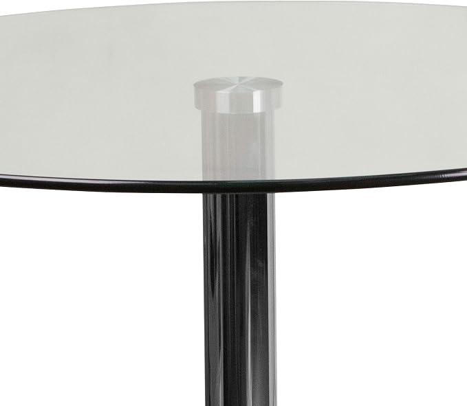 Flash Furniture Kenneth Commercial 23.5" Round Tempered Glass Table - Image 5