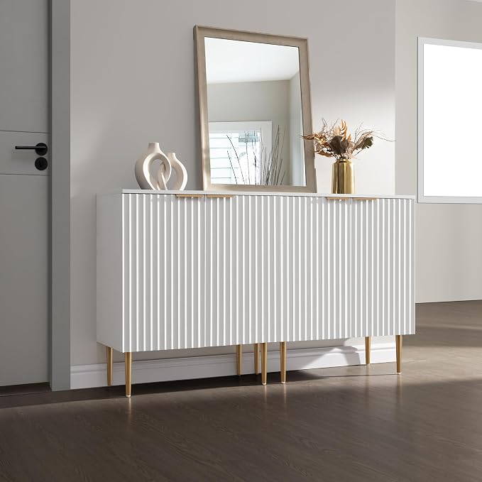 SICOTAS Fluted Sideboard Buffet Cabinet - Image 8