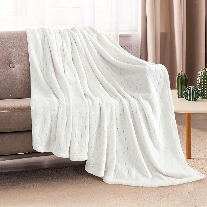 TOONOW Fleece Bed Blanket Queen Size 90x90 inches, Super Soft Fluffy Fuzzy - Image 3