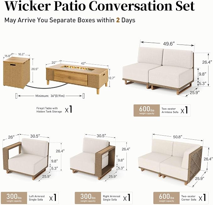SUNSHINE VALLEY Patio Furniture Set - Image 6