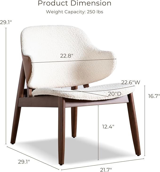 Furniture of America Callum Mid-Century Modern Solid Wood 2 Piece Brown Round - Image 4