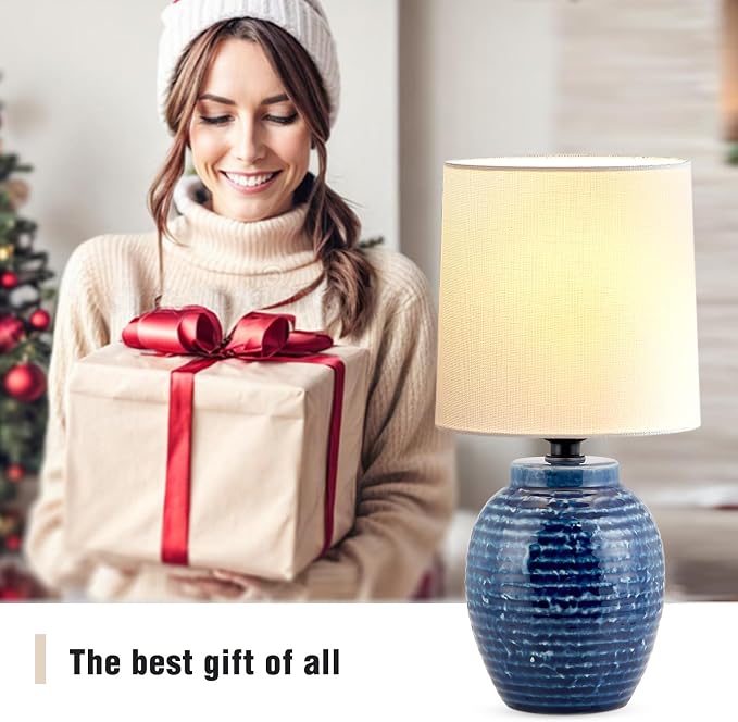 EJIAXIN Table Lamps Set of 2-13.75" Small Bedside Lamps - Image 8