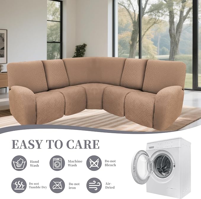 100% Waterproof Sectional Recliner Couch Covers - Image 8