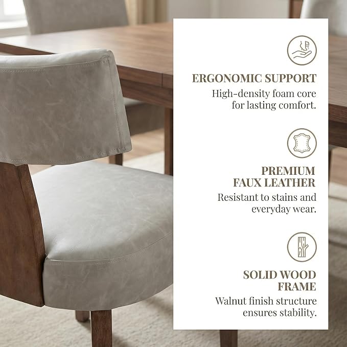 VESCASA Upholstered Dining Chairs - Image 4
