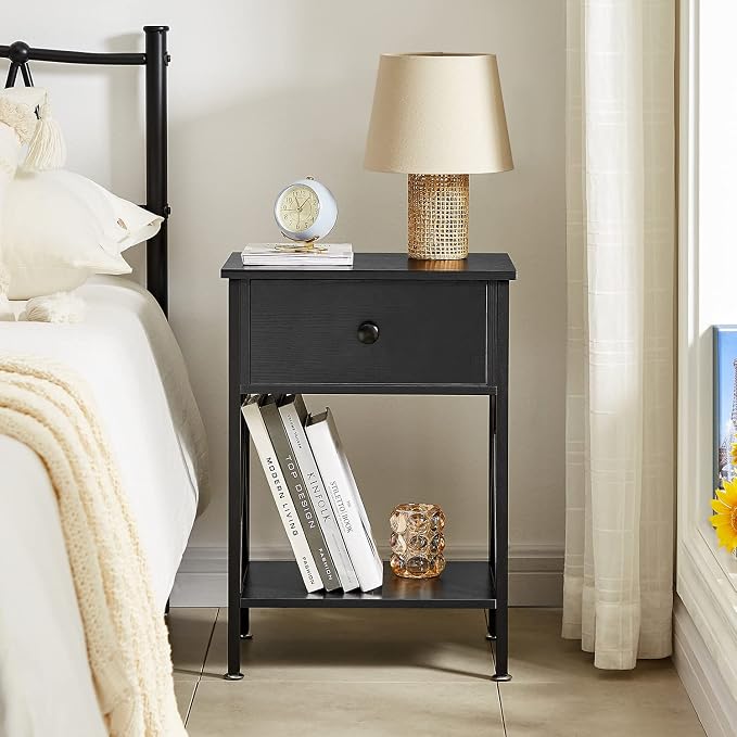 VECELO Nightstands Set of 2, Modern Bedside End Tables, Night Stands - Image 6