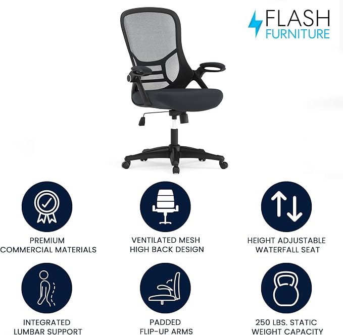 Flash Furniture Porter High-Back Swivel Office Chair - Image 4