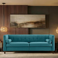 Dreamsir 78'' W Velvet Sofa, Mid-Century Love Seats Sofa Furniture by Dreamsir
