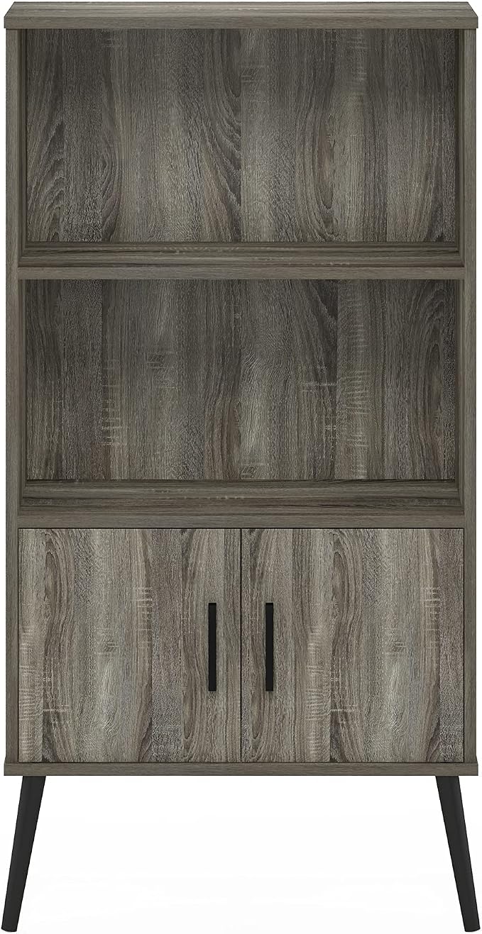 Furinno MIDCENTURY Storage Shelves, Mid-Century Style Accent Storage Cabinet - Image 7