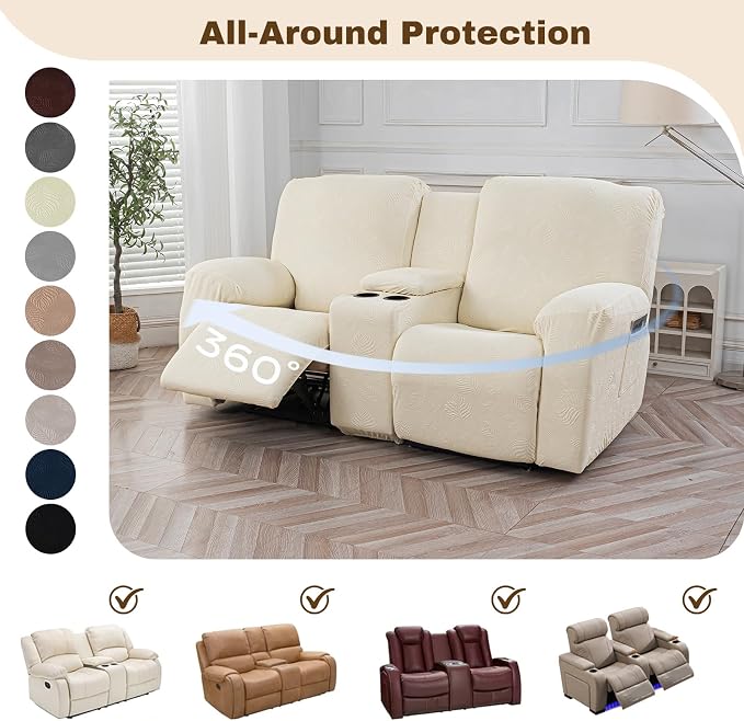 Gennia Waterproof Recliner Loveseat Cover - Image 6