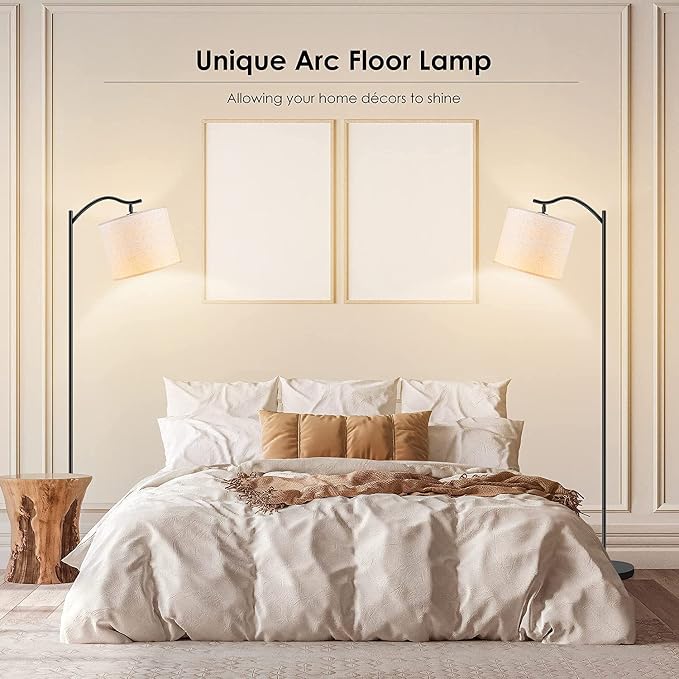 BoostArea Floor Lamp for Living Room, LED Arched Floor Lamps, Modern Standing - Image 6