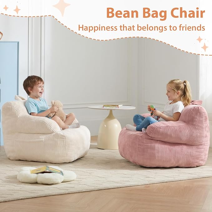 Bean Bag Chairs for Kids with Armrests, Comfy Kids Bean Bag Chair, Stuffed - Image 6