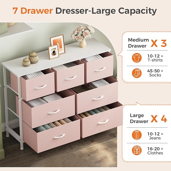 Sweetcrispy 7 Drawer Dresser - Image 4