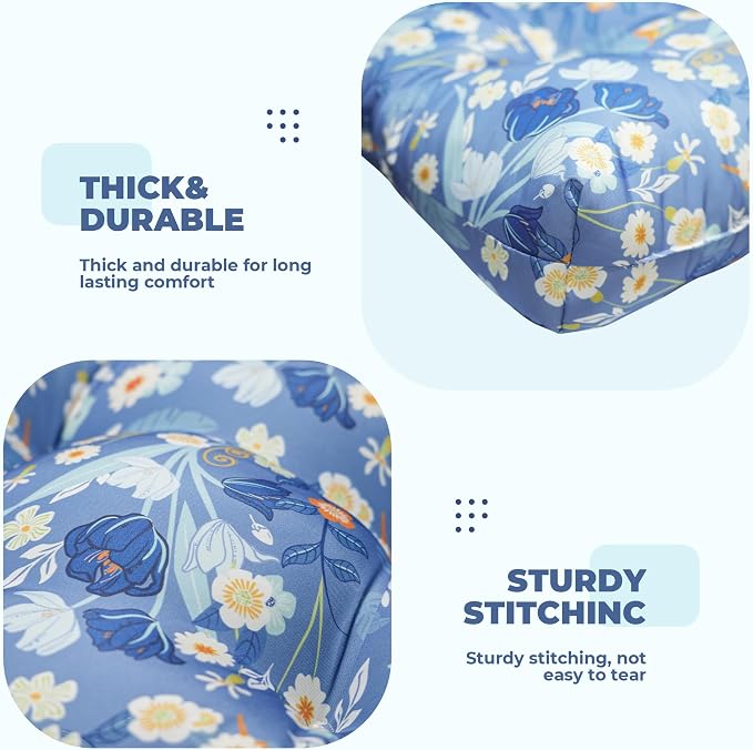 DANGHOOGY Wicker Chair Cushions, Waterproof Outdoor Loveseat Cushions - Image 5